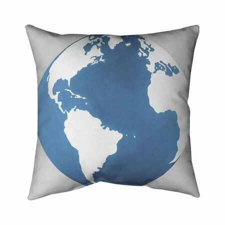 BEGIN HOME DECOR 20 x 20 in. The Earth-Double Sided Print Indoor Pillow 5541-2020-TV10-1